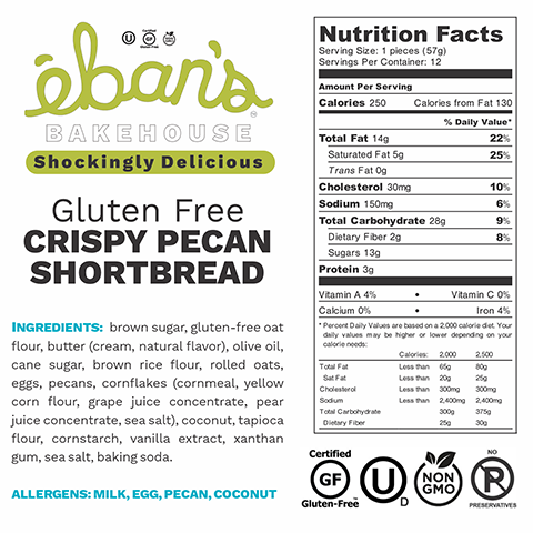 Gluten-Free Crispy Pecan Shortbread